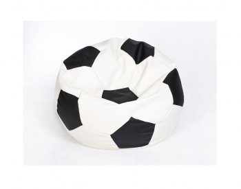 Кресло-мешок Мяч малый бело-черное в Лесном - lesnoy.mebel-74.com | фото