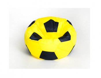 Кресло-мешок Мяч малый желто-черное в Лесном - lesnoy.mebel-74.com | фото