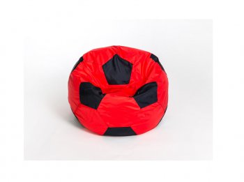 Кресло-мешок Мяч малый красно-черное в Лесном - lesnoy.mebel-74.com | фото