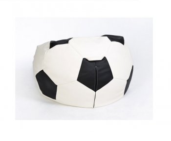 Кресло-мешок Мяч малый бело-черное в Лесном - lesnoy.mebel-74.com | фото