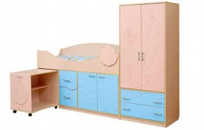 Набор мебели для детской Юниор -12.2 (700*1860) МДФ матовый в Лесном - lesnoy.mebel-74.com | фото