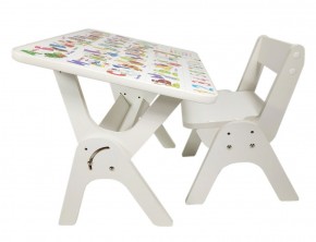 Детский растущий стол-парта и стул Я САМ "Умка" (Алфавит) в Лесном - lesnoy.mebel-74.com | фото