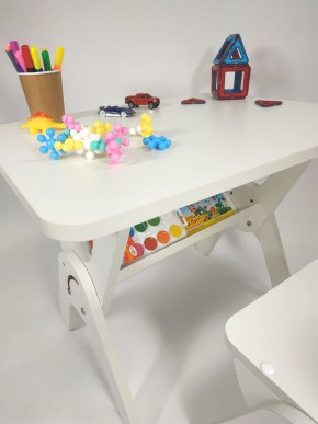 Детский растущий стол-парта и стул Я САМ "Умка" (Белый) в Лесном - lesnoy.mebel-74.com | фото