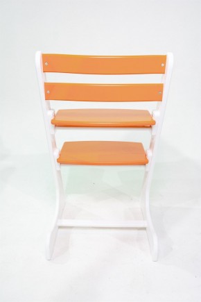 Детский растущий стул Конёк Горбунёк Комфорт ( Бело-оранжевый) в Лесном - lesnoy.mebel-74.com | фото