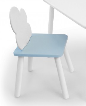 Детский стул Облачко (Белый/Голубой/Белый) в Лесном - lesnoy.mebel-74.com | фото