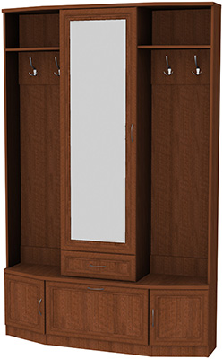 Шкаф для прихожей с зеркалом арт.600 в Лесном - lesnoy.mebel-74.com | фото
