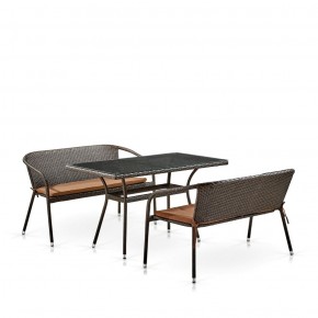 Комплект мебели из иск. ротанга T286A/S139A-W53 Brown в Лесном - lesnoy.mebel-74.com | фото