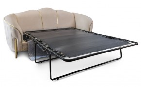 Комплект мягкой мебели Lara 3-1-1 с раскладным механизмом (бежевый/золото) в Лесном - lesnoy.mebel-74.com | фото