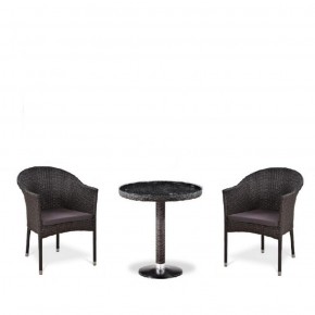 Комплект плетеной мебели T601/Y350A-W53 Brown (2+1) в Лесном - lesnoy.mebel-74.com | фото