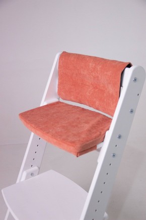 Комплект растущий стул и подушки Конёк Горбунёк Комфорт  (Белый, Терракота) в Лесном - lesnoy.mebel-74.com | фото