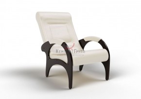 Кресло для отдыха Римини 19-К-КР (экокожа/венге) КРЕМ в Лесном - lesnoy.mebel-74.com | фото