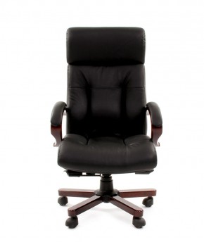 Кресло для руководителя CHAIRMAN  421 (Натуральная кожа) Черное в Лесном - lesnoy.mebel-74.com | фото