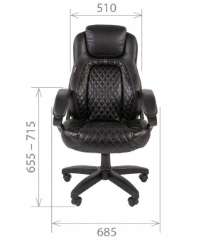 Кресло для руководителя  CHAIRMAN 432 (Экокожа черная) в Лесном - lesnoy.mebel-74.com | фото