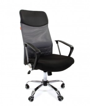 Кресло для руководителя CHAIRMAN 610 N(15-21 черный/сетка серый) в Лесном - lesnoy.mebel-74.com | фото