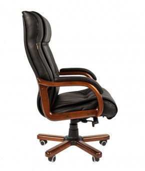 Кресло для руководителя CHAIRMAN  653 (Кожа) Черное в Лесном - lesnoy.mebel-74.com | фото