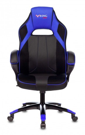 Кресло игровое Бюрократ VIKING 2 AERO BLUE черный/синий в Лесном - lesnoy.mebel-74.com | фото