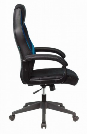 Кресло игровое Бюрократ VIKING 3 AERO BLUE черный/синий в Лесном - lesnoy.mebel-74.com | фото