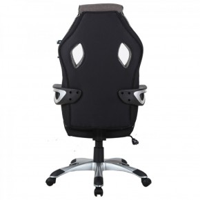 Кресло компьютерное BRABIX Techno GM-002 (ткань) черное/серое, вставки белые (531815) в Лесном - lesnoy.mebel-74.com | фото