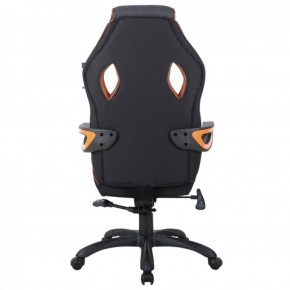 Кресло компьютерное BRABIX Techno Pro GM-003 (ткань черное/серое, вставки оранжевые) 531813 в Лесном - lesnoy.mebel-74.com | фото