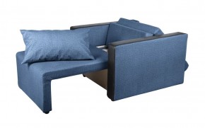Кресло-кровать Милена с подлокотниками (синий) Велюр в Лесном - lesnoy.mebel-74.com | фото