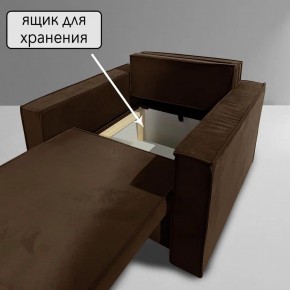 Кресло-кровать Принц КК1-ВК (велюр коричневый) в Лесном - lesnoy.mebel-74.com | фото