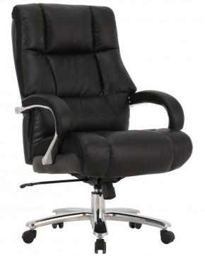 Кресло офисное BRABIX PREMIUM "Bomer HD-007" (рециклированная кожа, хром, черное) 531939 в Лесном - lesnoy.mebel-74.com | фото