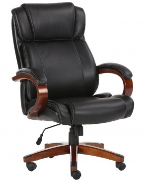 Кресло офисное BRABIX PREMIUM "Magnum EX-701" (дерево, рециклированная кожа, черное) 531827 в Лесном - lesnoy.mebel-74.com | фото