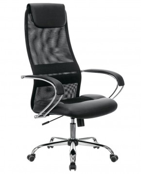 Кресло офисное BRABIX PREMIUM "Stalker EX-608 CH" (хром, ткань-сетка/кожзам, черное) 532091 в Лесном - lesnoy.mebel-74.com | фото
