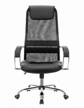 Кресло офисное BRABIX PREMIUM "Stalker EX-608 CH" (хром, ткань-сетка/кожзам, черное) 532091 в Лесном - lesnoy.mebel-74.com | фото