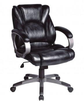 Кресло офисное BRABIX "Eldorado EX-504", экокожа, черное, 530874 в Лесном - lesnoy.mebel-74.com | фото