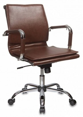 Кресло руководителя Бюрократ CH-993-LOW/BROWN коричневый в Лесном - lesnoy.mebel-74.com | фото