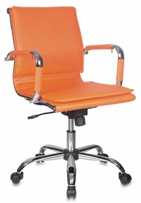 Кресло руководителя Бюрократ CH-993-LOW/ORANGE оранжевый в Лесном - lesnoy.mebel-74.com | фото