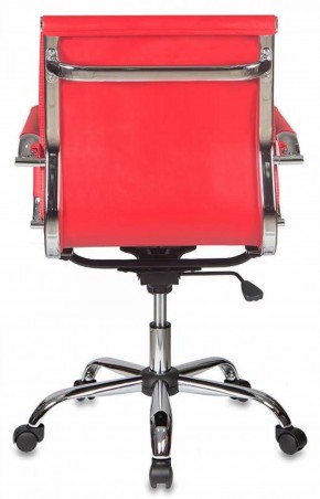 Кресло руководителя Бюрократ CH-993-LOW/RED красный в Лесном - lesnoy.mebel-74.com | фото