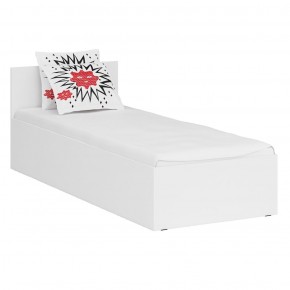 Кровать 0800 + Шкаф 2-х створчатый Стандарт, цвет белый, ШхГхВ 83,5х203,5х70 + 90х52х200 см., сп.м. 800х2000 мм., без матраса, основание есть в Лесном - lesnoy.mebel-74.com | фото