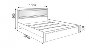 Кровать 1.6 М09 с мягкой спинкой и настилом Беатрис (Орех гепланкт) в Лесном - lesnoy.mebel-74.com | фото