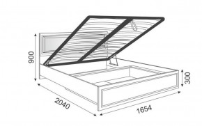 Кровать 1.6 Беатрис М11 с мягкой спинкой и ПМ (Орех гепланкт) в Лесном - lesnoy.mebel-74.com | фото