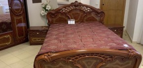 Кровать 2-х спальная 1800*2000 Роза, без основания (01.118) орех в Лесном - lesnoy.mebel-74.com | фото