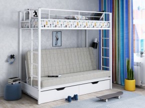 Кровать двухъярусная с диваном "Мадлен-ЯЯ" с ящиками в Лесном - lesnoy.mebel-74.com | фото