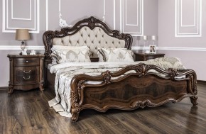 Кровать двуспальная Илона с мягким изголовьем (1800) караваджо в Лесном - lesnoy.mebel-74.com | фото