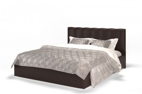 Кровать Элен 1600 + основание с ПМ (Лесмо brown) коричневый в Лесном - lesnoy.mebel-74.com | фото