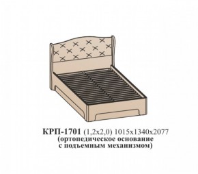 Кровать ЭЙМИ с подъемным механизмом КРП-1701 Рэд фокс (1200х2000) в Лесном - lesnoy.mebel-74.com | фото