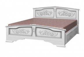 ЕЛЕНА Кровать из массива 1400 с 2-мя ящиками  в Лесном - lesnoy.mebel-74.com | фото