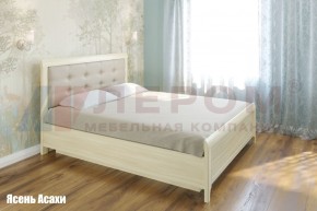 Кровать КР-1033 с мягким изголовьем в Лесном - lesnoy.mebel-74.com | фото