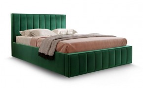 Кровать "Вена" 1400 СТАНДАРТ Вариант 1 Мора зеленый + бельевой ящик с кроватным основанием и подъемным механизмом в Лесном - lesnoy.mebel-74.com | фото
