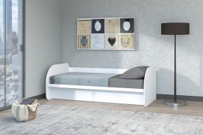 Кровать Сказка с ПМ 900 (Белый текстурный) в Лесном - lesnoy.mebel-74.com | фото