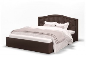 Кровать Стелла 1200 + Основание (Лесмо brown) коричневый в Лесном - lesnoy.mebel-74.com | фото