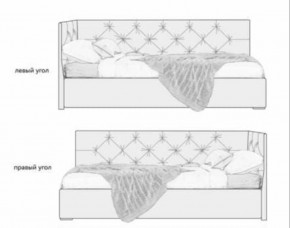 Кровать угловая Хлоя интерьерная +основание (120х200) в Лесном - lesnoy.mebel-74.com | фото
