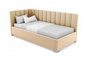 Кровать угловая Хлоя интерьерная +основание/ПМ/бельевое дно (90х200) в Лесном - lesnoy.mebel-74.com | фото