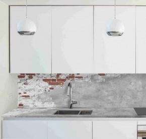 Кухонный фартук со столешницей (А-01) в едином стиле (3050 мм) в Лесном - lesnoy.mebel-74.com | фото