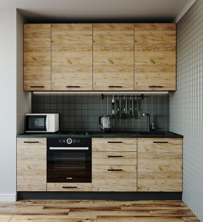 Кухонный гарнитур Крафт 2200 (Стол. 26мм) в Лесном - lesnoy.mebel-74.com | фото